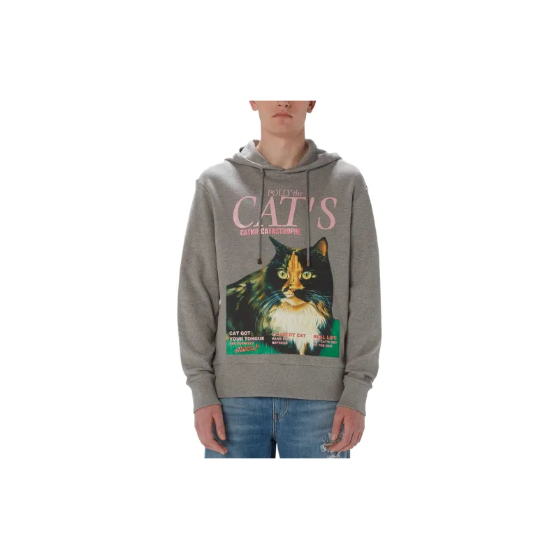 JW Anderson Cat print Organic Cotton Hoodie-2