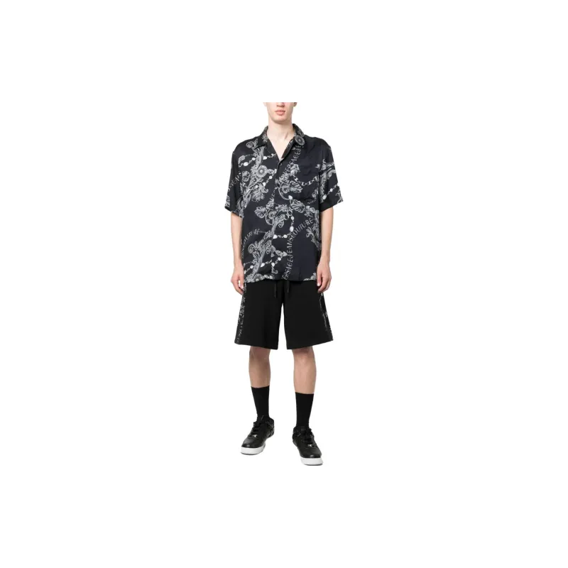VERSACE JEANS COUTURE Shirts Men Black-1
