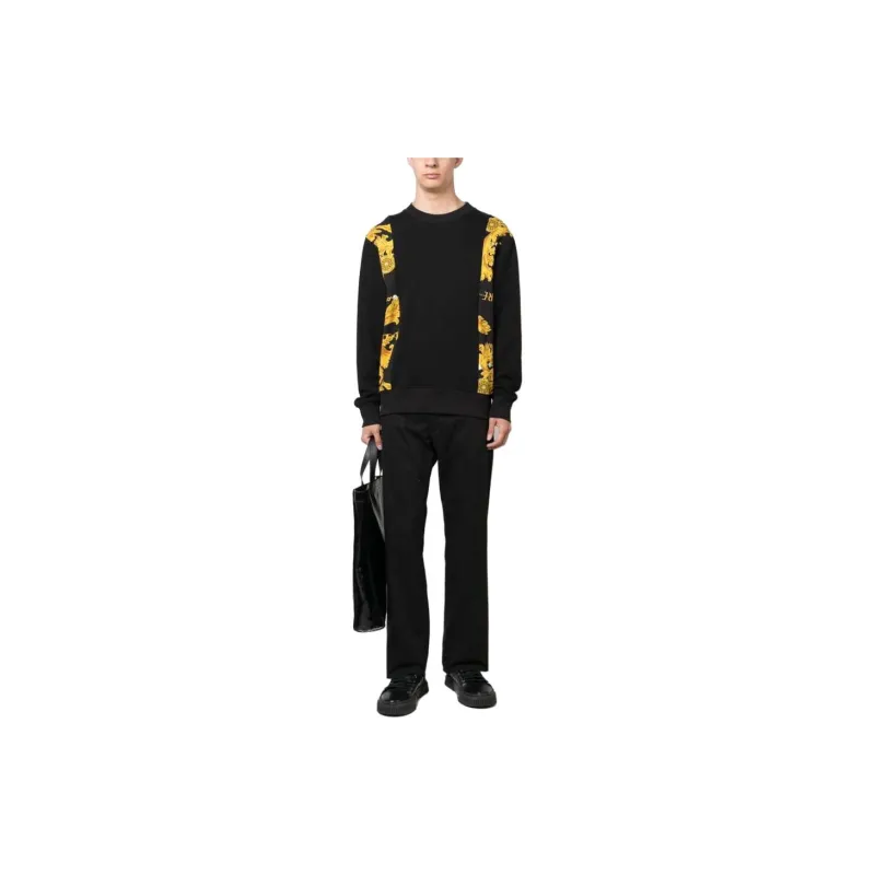 VERSACE JEANS COUTURE Baroque pattern Cotton Sweatshirt-2