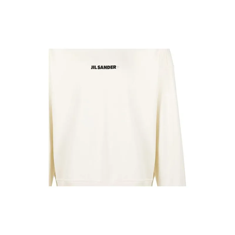 JIL SANDER + Logo Printed Crewneck Sweatshirt-3