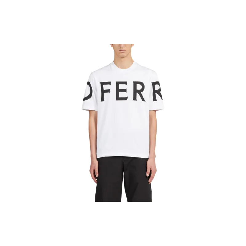 FERRAGAMO Logo-print Cotton T-shirt-3