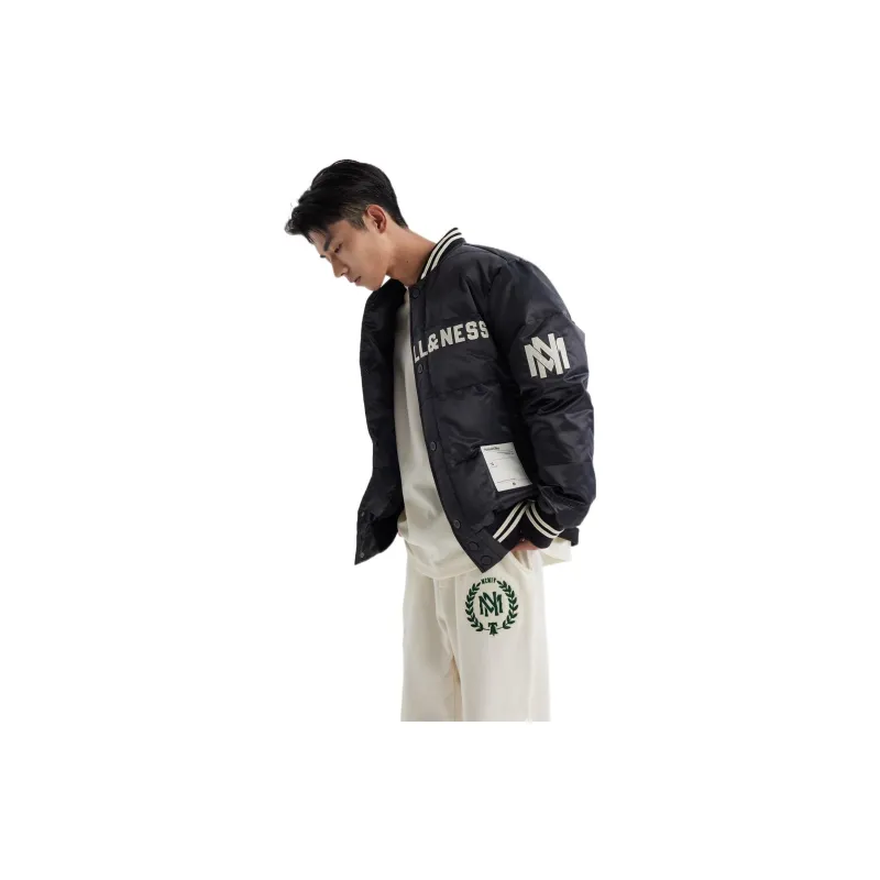 Mitchell & Ness Down Jacket Unisex Black-3