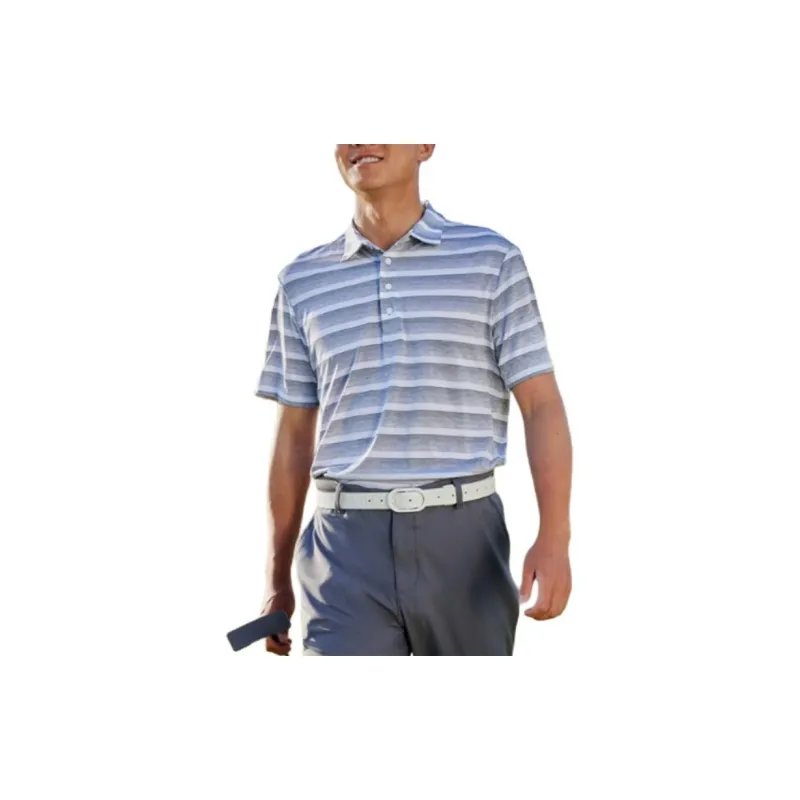 Adidas Free Shipping With AdiClub Two Color Striped Polo Shirt-3