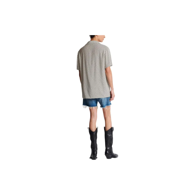 BALMAIN Mini Monogram Short Sleeve Shirt-2