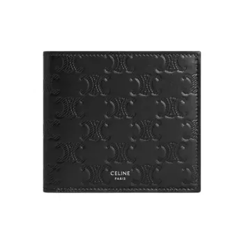 CELINE Calfskin Wallet Men's Black