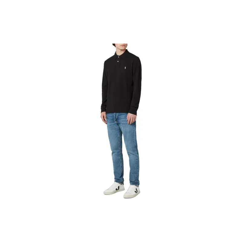 Polo Ralph Lauren Pony Embroidered Long Sleeved Polo Shirt-3