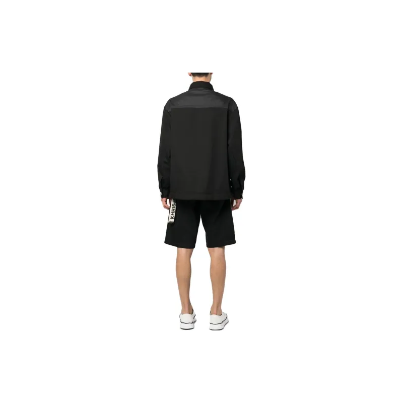 KHRISJOY Eyelet-embellished Military Jacket-2