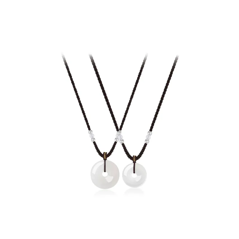 Teddy Bear Collection Chalcedony Jade Necklaces Unisex-2