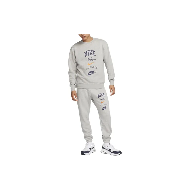 Nike Club Fleece Sweatshirt Men's Gray-2