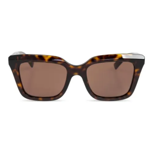 Alexander McQueen Eyewear Logo-print Rectangle-frame Sunglasses