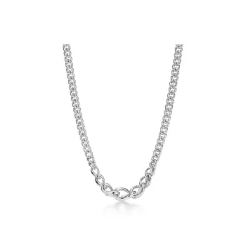 TIFFANY & CO. 925 Sterling Silver Necklaces Unisex Silver