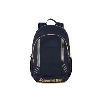Kawasaki Fabric Backpack Unisex Black Gold/White Gold