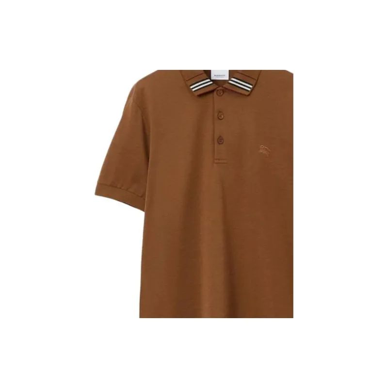 Burberry EKD embroidered Cotton blend Polo Shirt-4