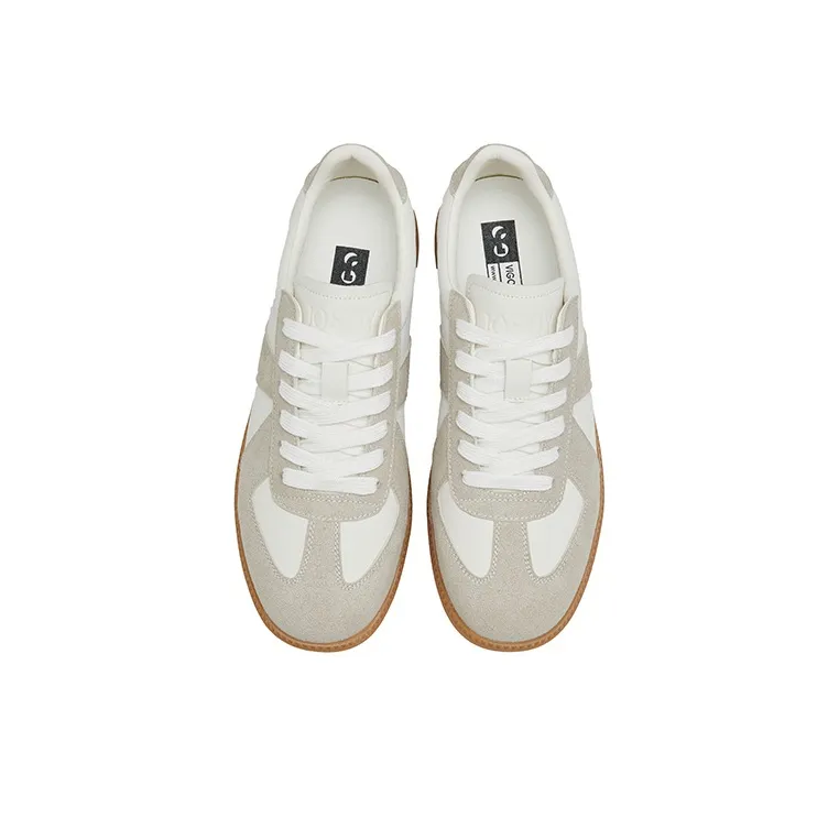 JOSINY Wear-resistant Lightweight Breathable And Non-slip. Low-Top Casual Couple Skateboard Shoes Gray White Gray Black-4