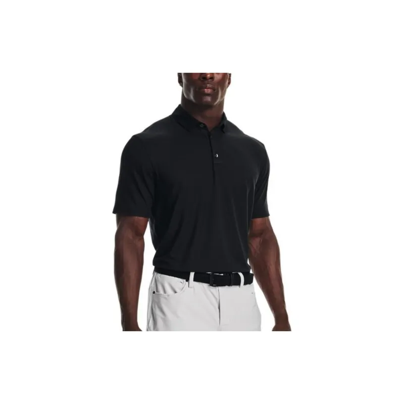 Under Armour Luxe Polo Shirts Men Black-3
