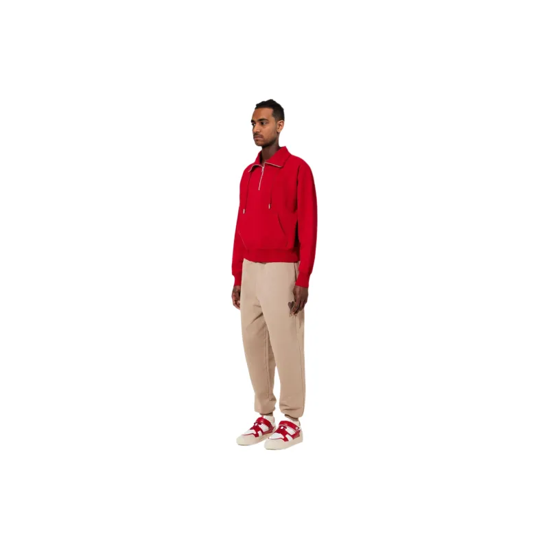 Ami Paris Ami De Coeur Half Zip Boxy Fit Sweatshirt-1