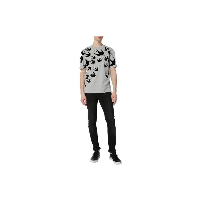 McQ Alexander McQueen T Shirts Men Gray-2
