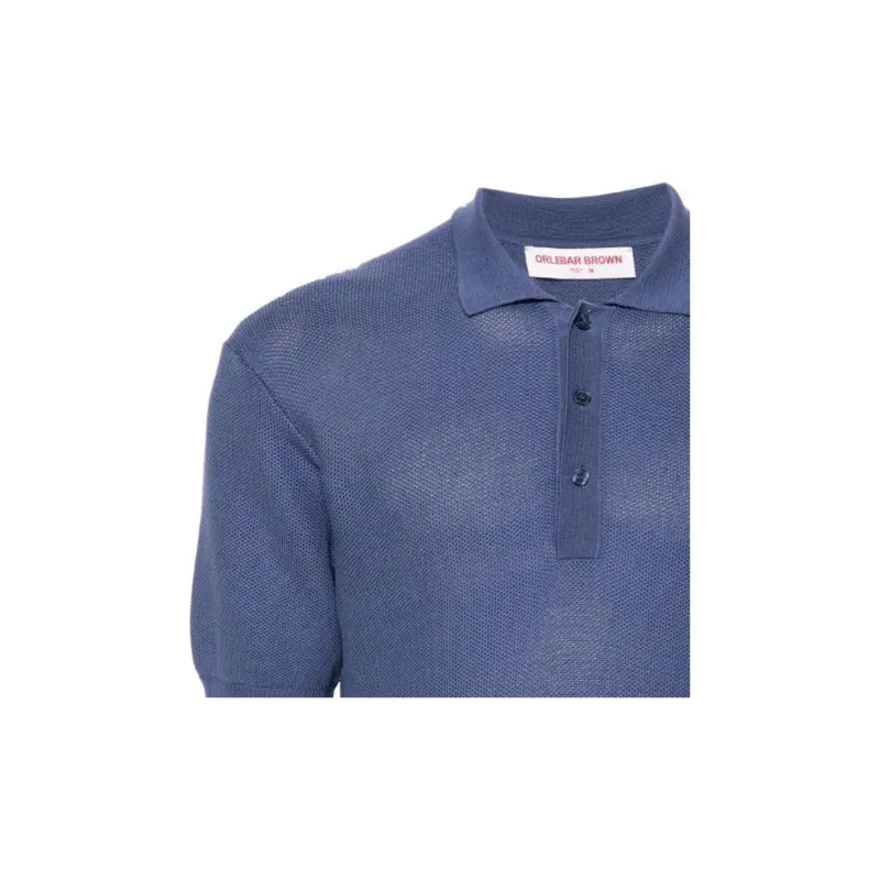 Orlebar Brown Maranon Honeycomb Polo Shirt-4