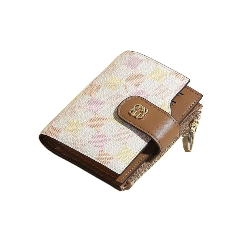 TUCANO PVC Leather With Synthetic Leather Wallet Women's Light Apricot/Light Pink-9