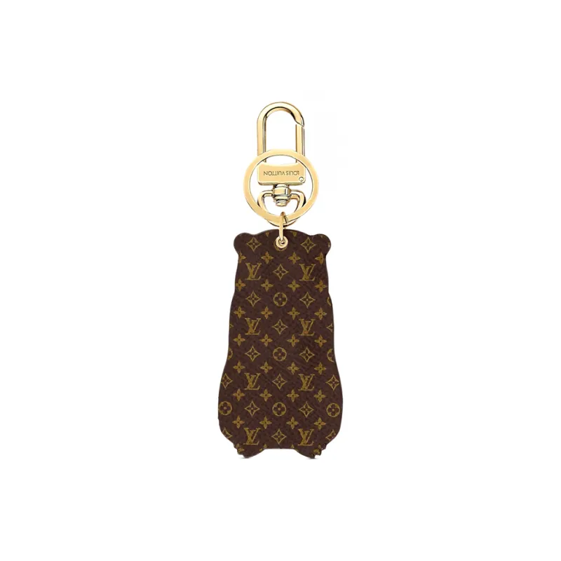 LOUIS VUITTON Keychains Unisex Gold-1