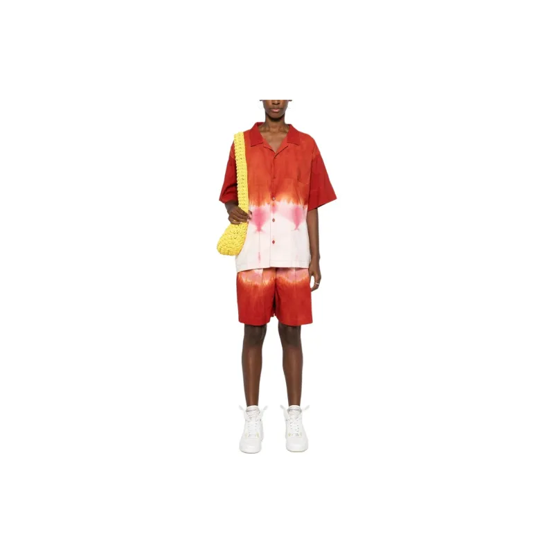 Story Mfg Bridge Grapefruit Clamp dye Shorts-4