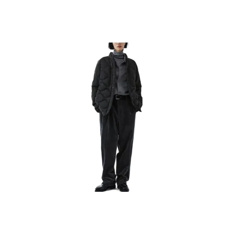 White Mountaineering X UNIQLO White Mountaineering Co titled Series Down Jackets Unisex Black-1