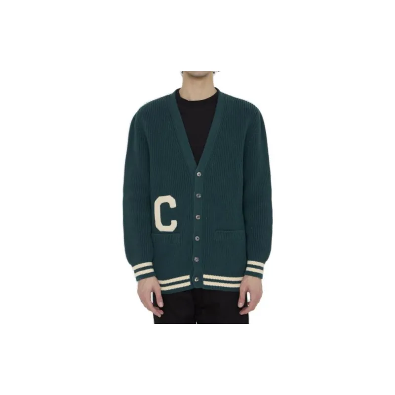CELINE College Cardigan In Cotton-2