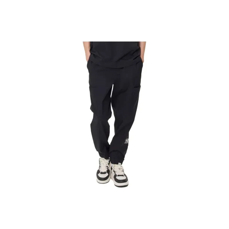 MLB New York Yankees Knitted Sweatpants Men Black-4
