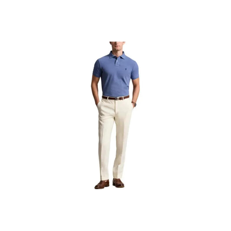 Polo Ralph Lauren FW24 Polo Shirt Men's Distressed Royal Blue-1