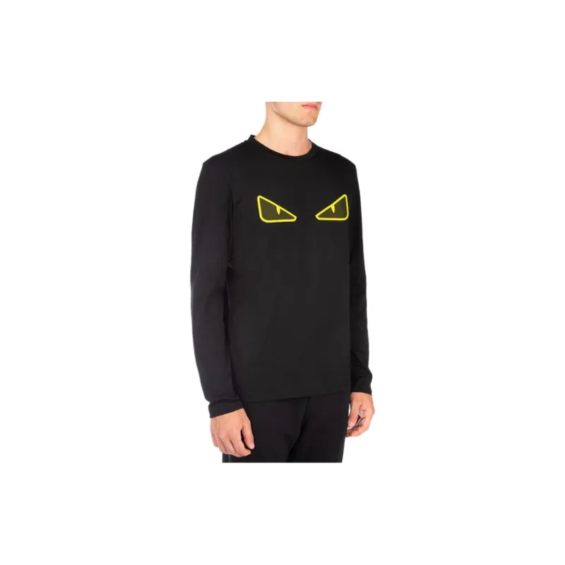 FENDI Sweatshirts Men Black-4