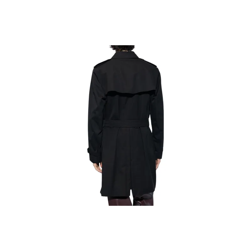 Burberry Double Breasted Belted Waist Trench Coat-2