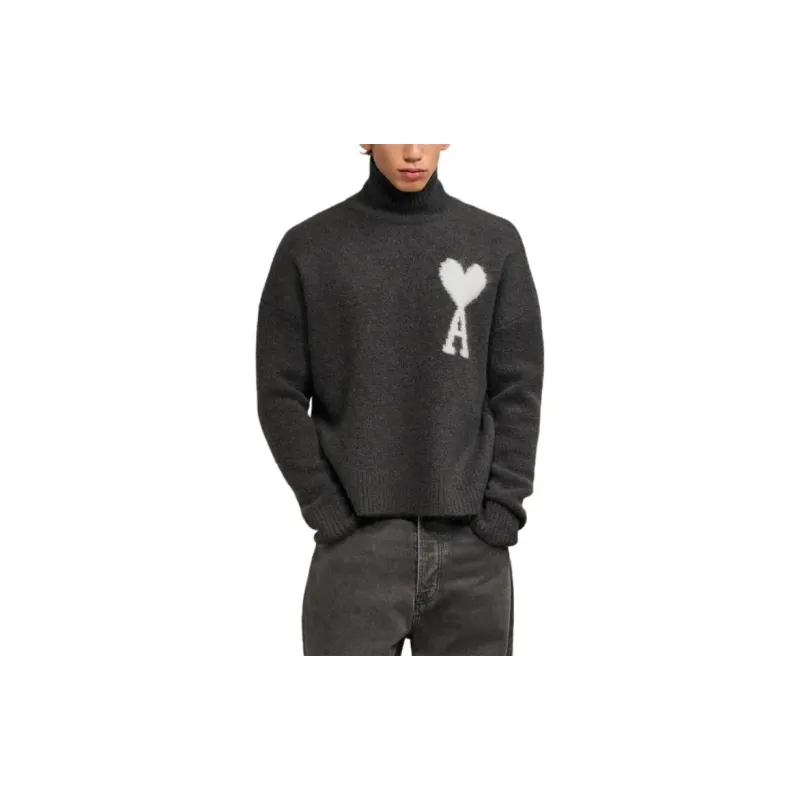 AMIPARIS Paris Ami De Coeur High Neck Knitted Jumper-2