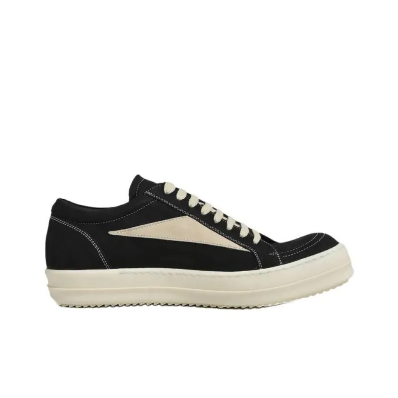 RICK OWENS Porterville Vintage Low Black Milk Nubuck-1