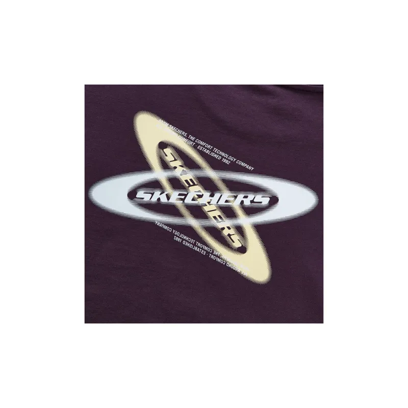 Skechers T Shirt Men's Plum Fuchsia-4