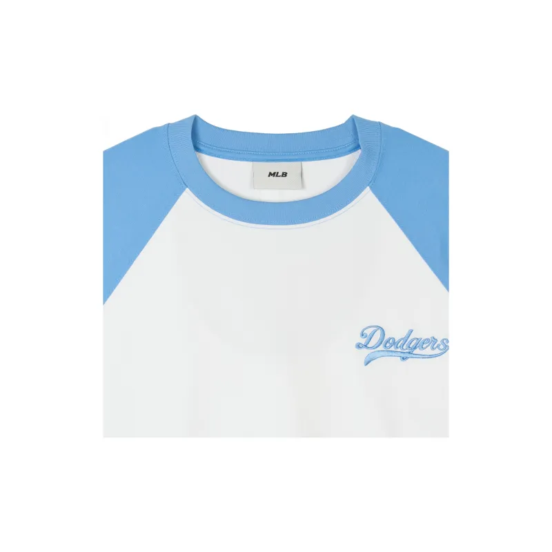 MLB SS24 Raglan Sleeve T Shirt Women's Light Blue-2