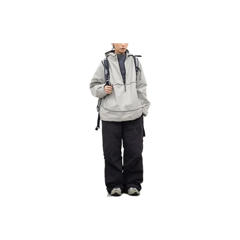 Crying Center Jackets Unisex Light Gray-1