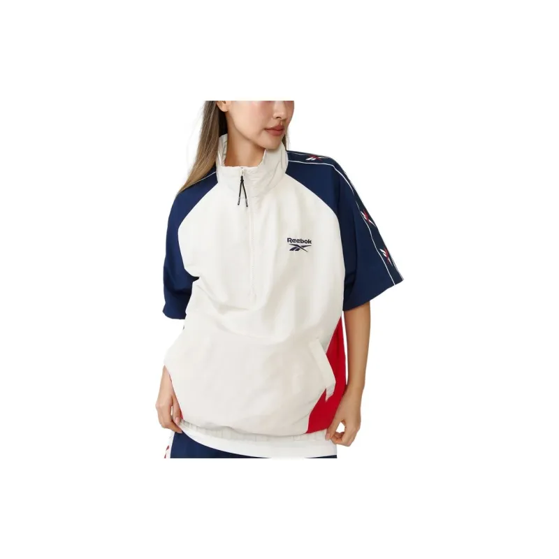 Reebok Vector Block Jackets Coats Unisex Beige/Navy-9