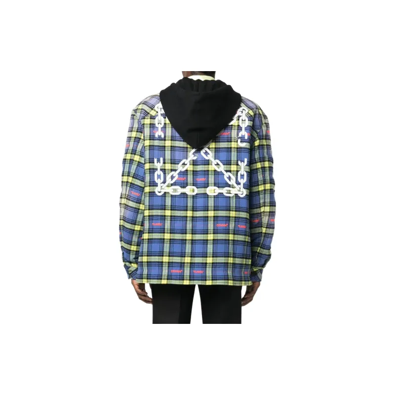 OFF WHITE Plaid check Shirt Jacket-2