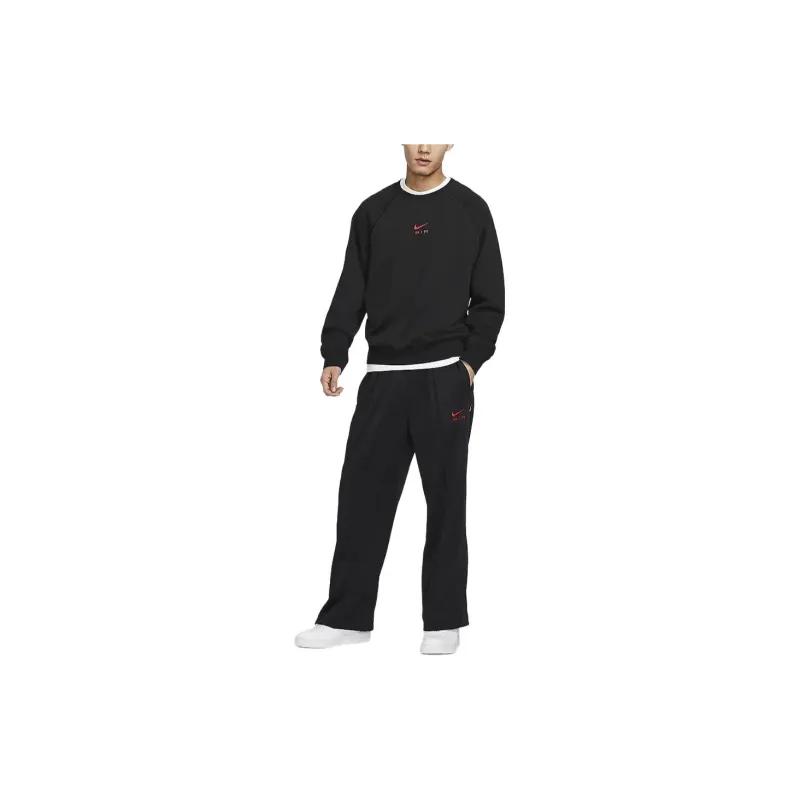 Nike Sportswear Air Knitted Sports Pants Men's Black-3