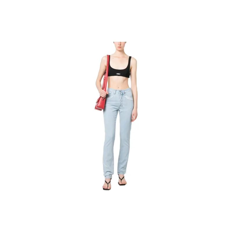 032c Double Shift Ripped patch Straight leg Jeans-1