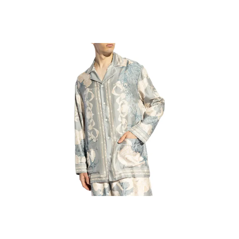 VERSACE Pattern-Printed Button-Up Shirt-3