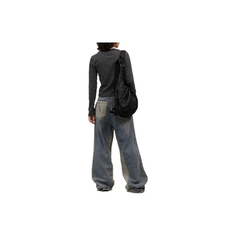 Crying Center Jeans Unisex Vintage Blue-2
