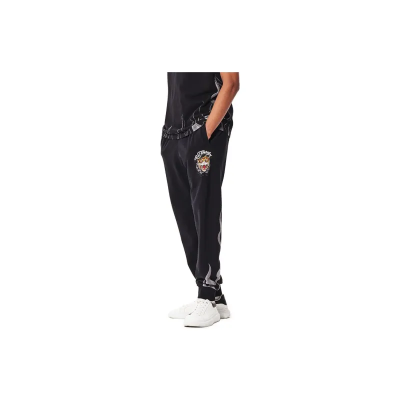 Ed Hardy Casual Pants Men's Black-5