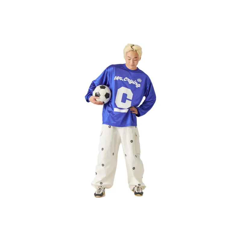 Crying Center Cargo Pants Unisex White-3