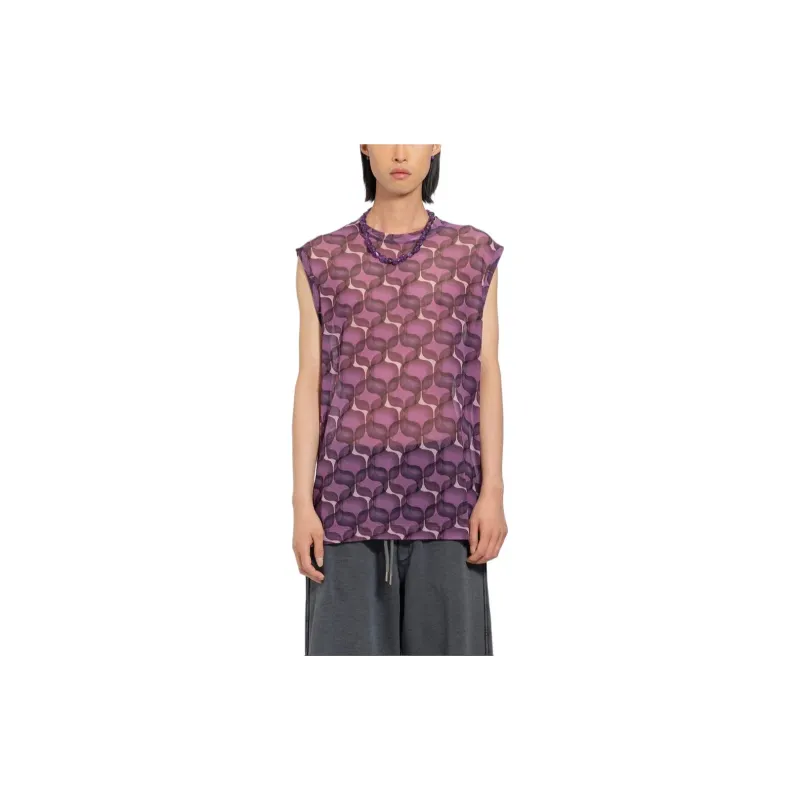 DRIES VAN NOTEN Tank Tops Men's Purple-1