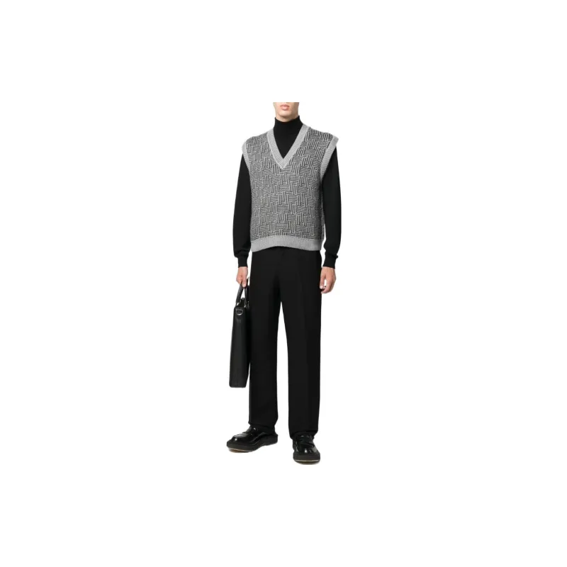 EMPORIO ARMANI FW22 Vest Men's Charcoal Gray-1