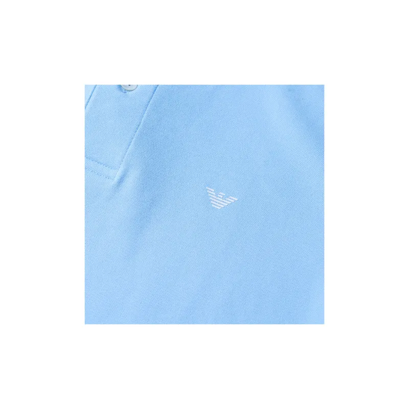 EMPORIO ARMANI SS22 Polo Shirt Men's Light Blue-4
