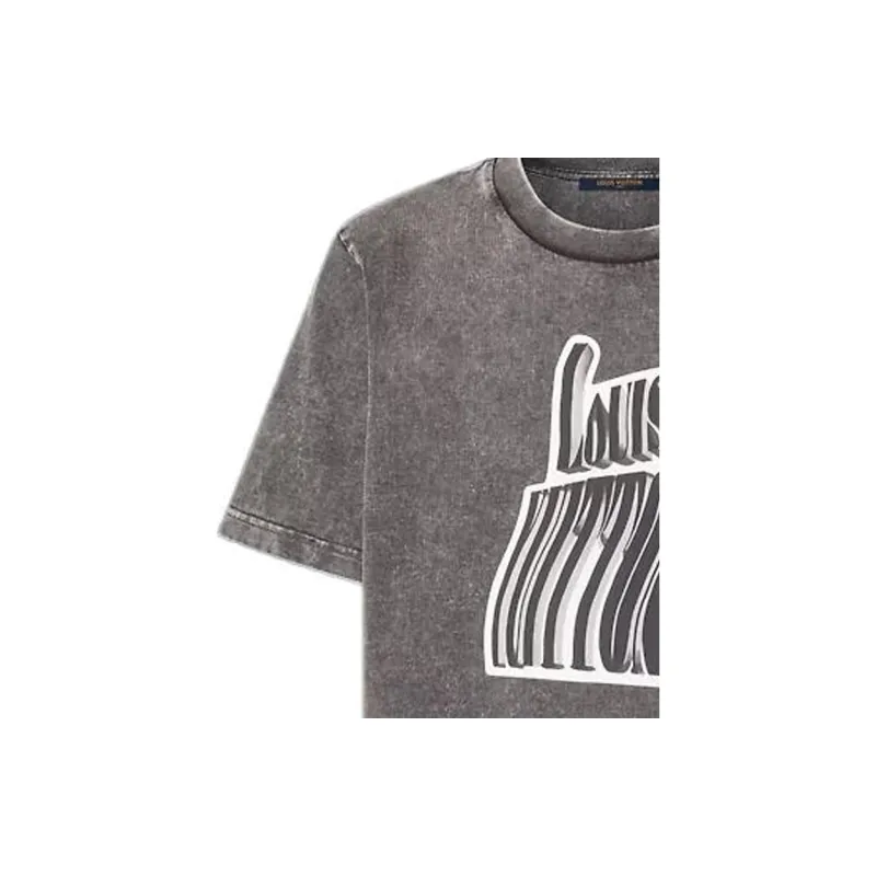 LOUIS VUITTON Graphic Lv Signature T Shirt-4