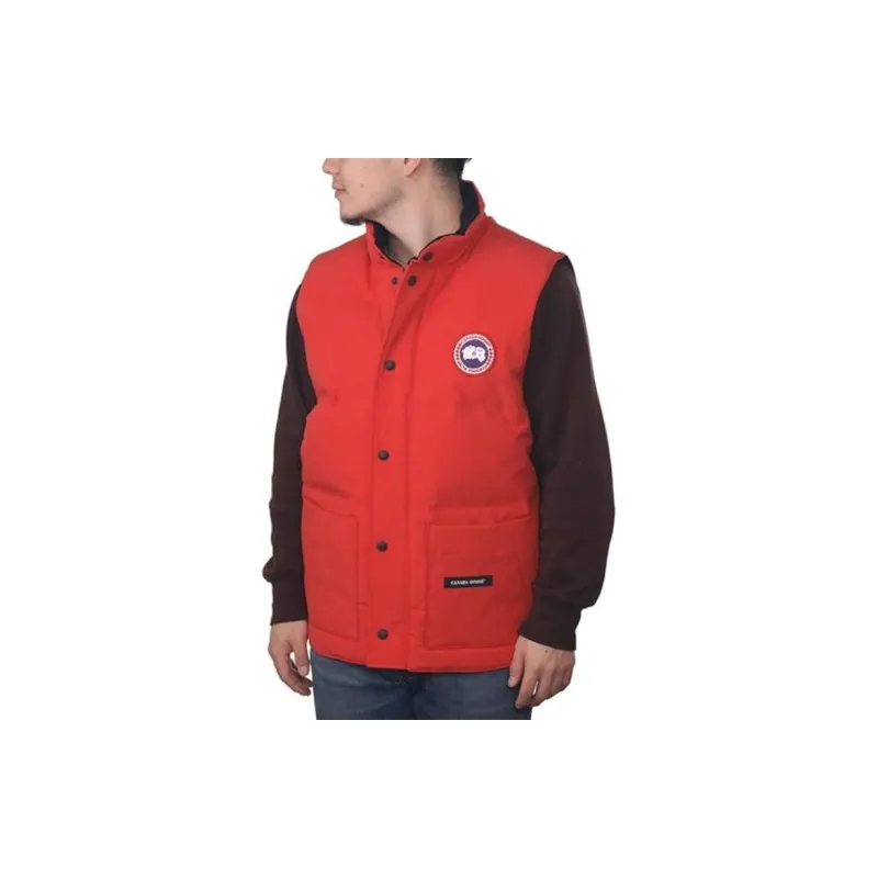 Canada Goose Logo Patch Zip-Up Vest-5