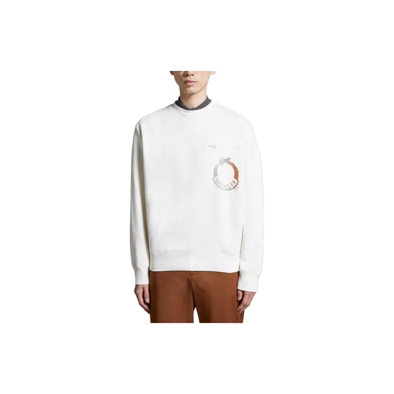Moncler SS24 Sweatshirt Men's White-1